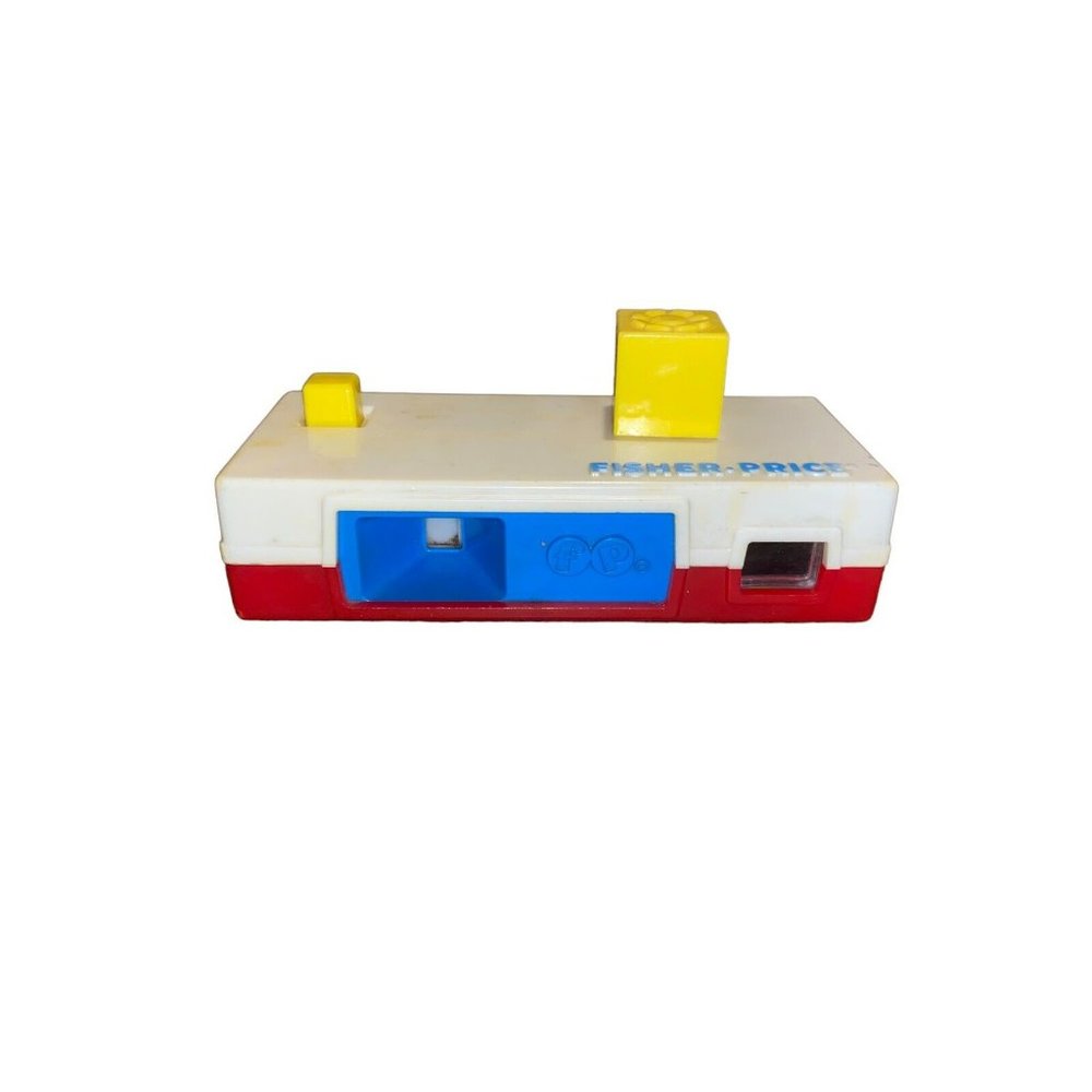 VTG Fisher-Price Red, White, and Yellow Toy Camera
